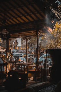 brown wooden table and chairs