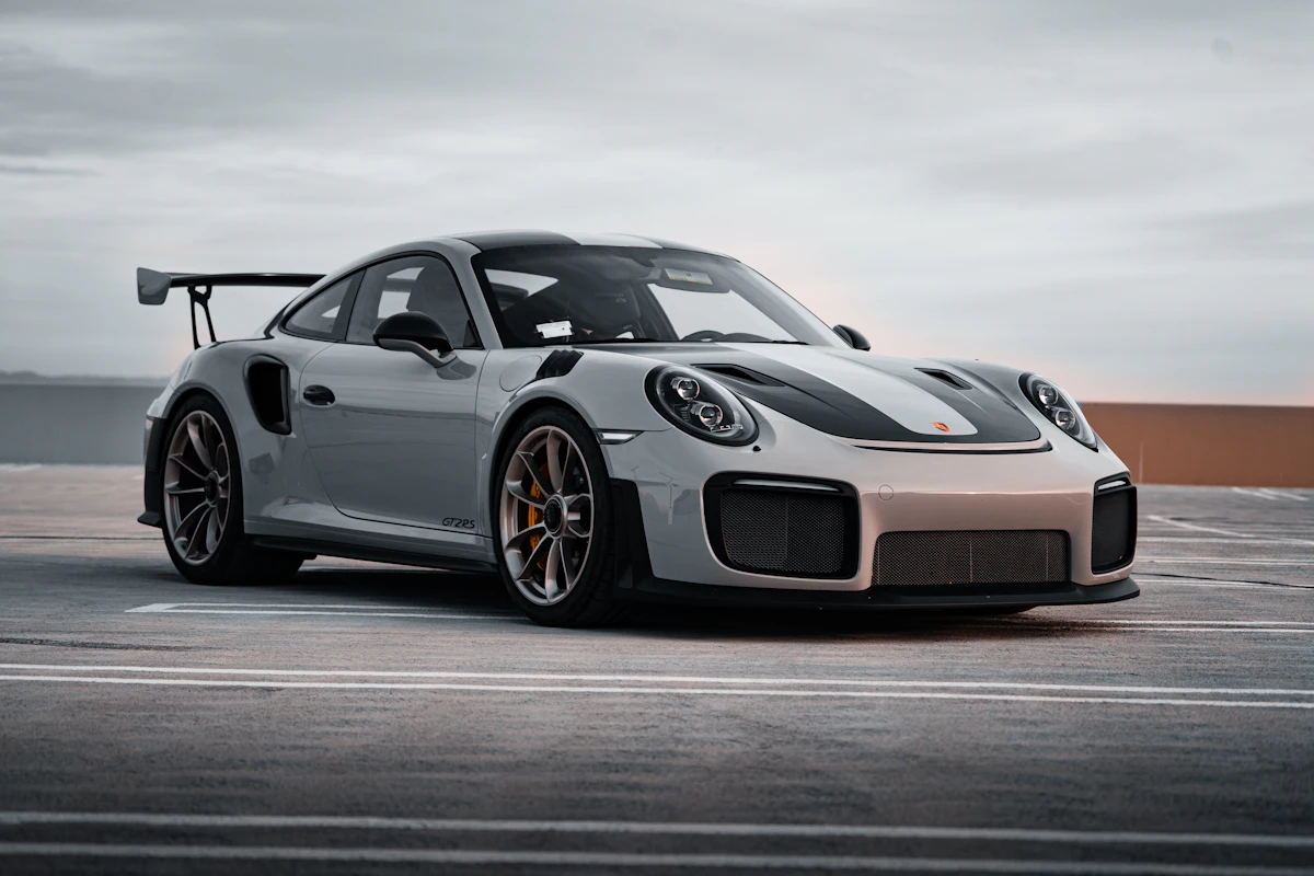 Porsche 911 on asphalt