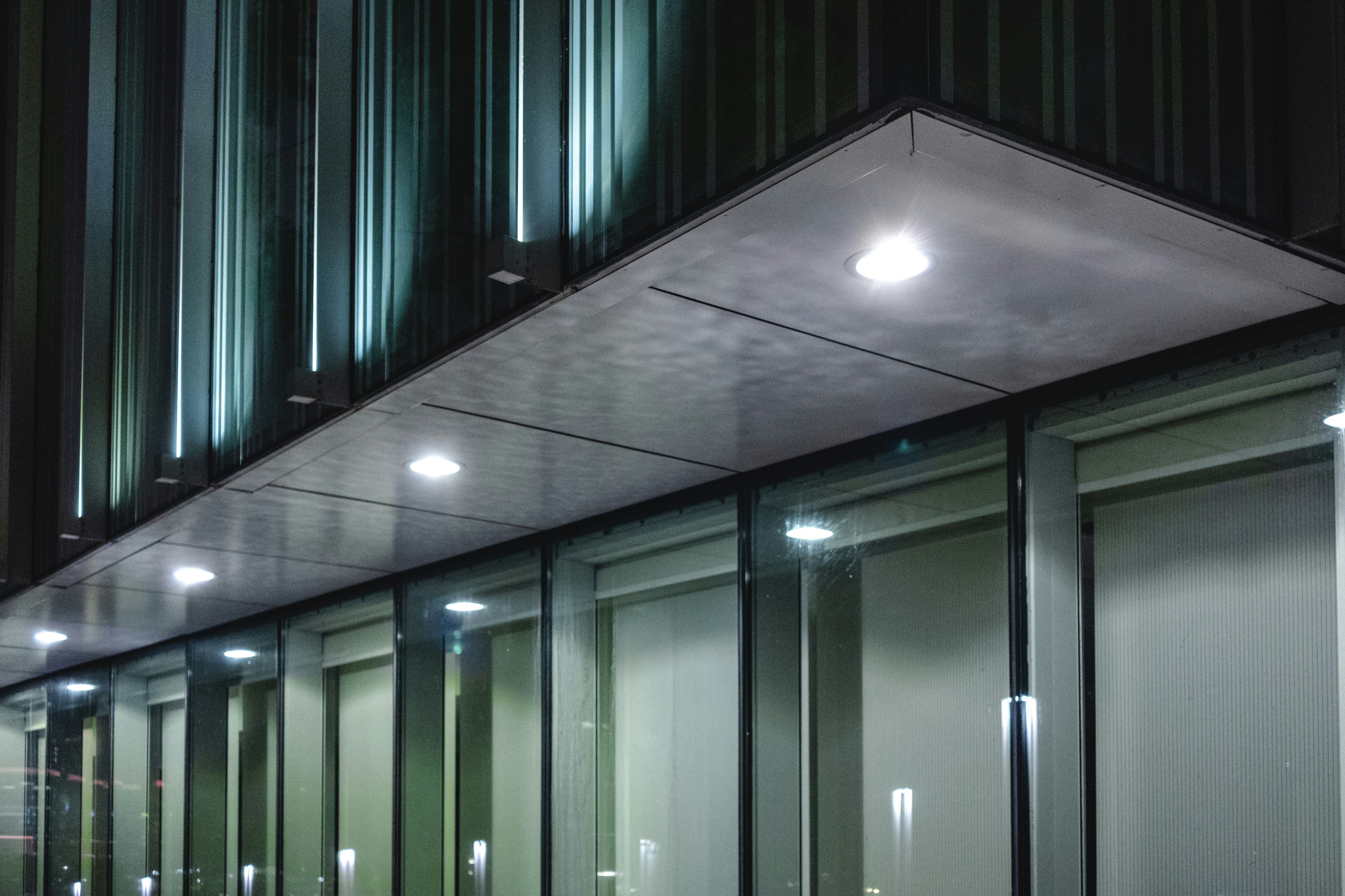 green and black metal wall