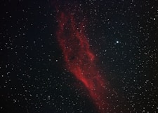 red and black starry night