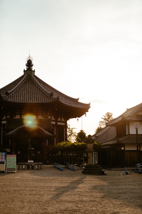 people walking on street near brown wooden building during daytime in Kōfuku-ji Japan