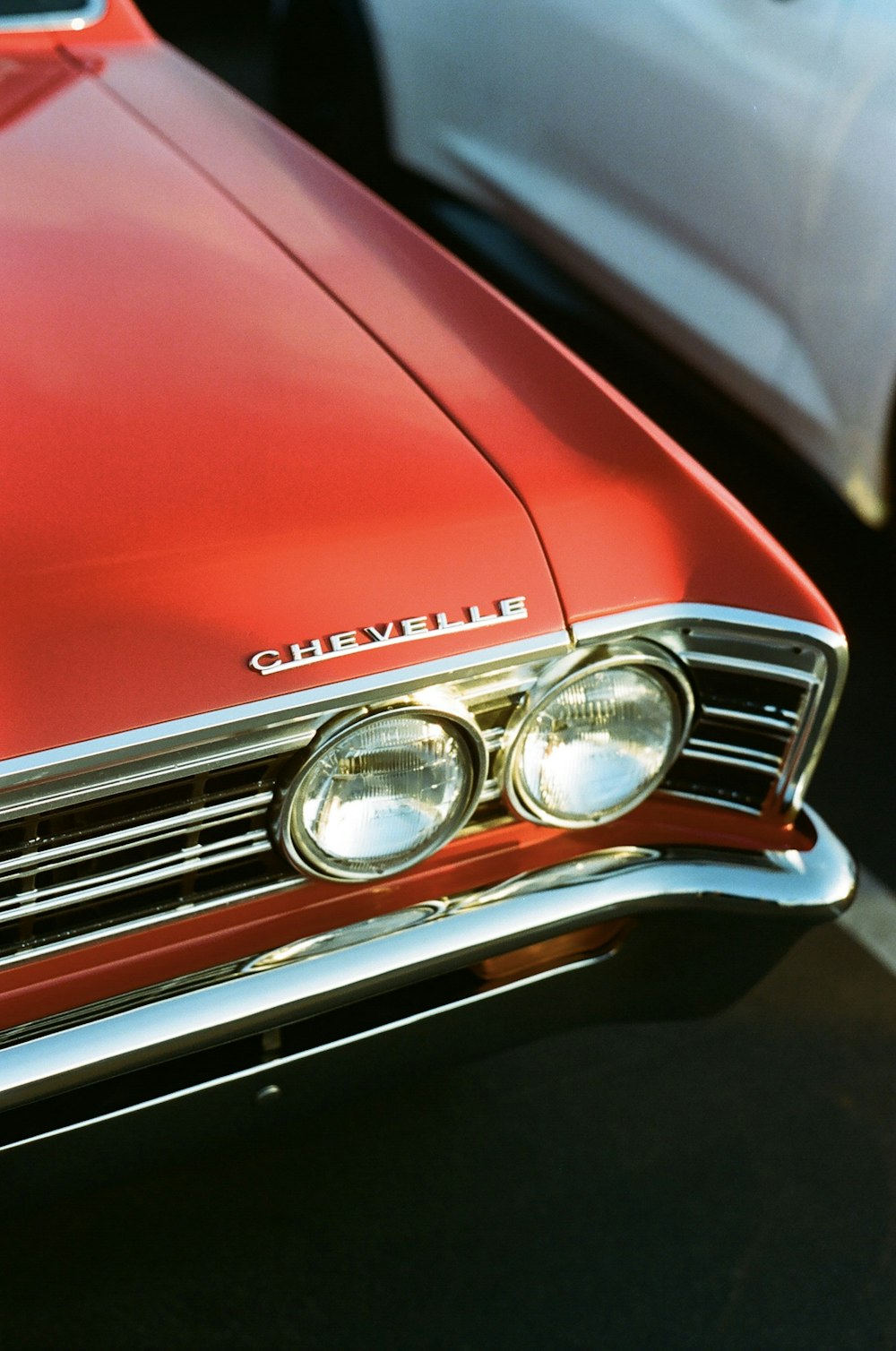 red mercedes benz car in close up photography