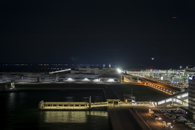 Close-up of a lot with visible street lighting and water access points.