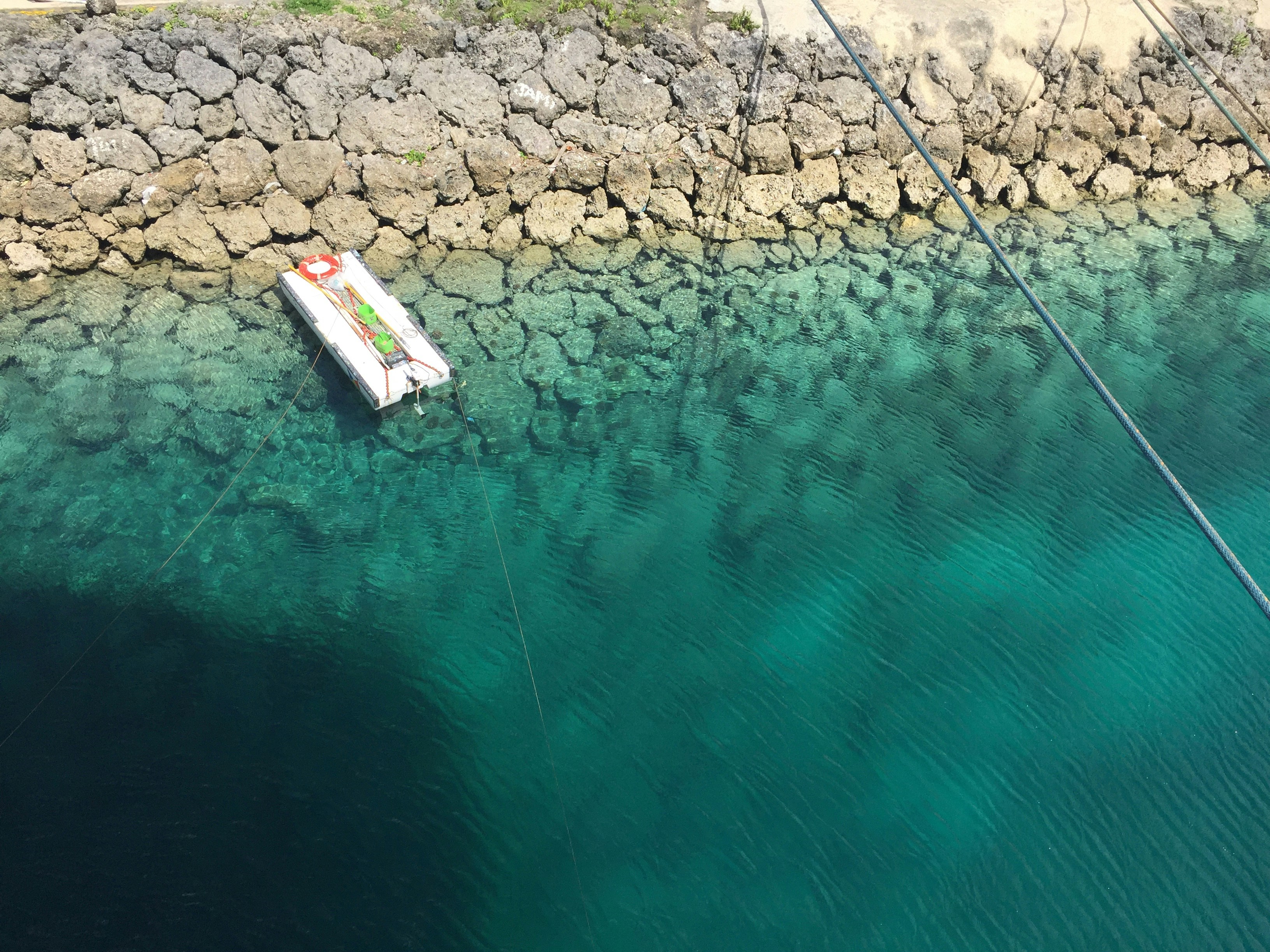 white and red boat on water during daytime vanuatu zoom background