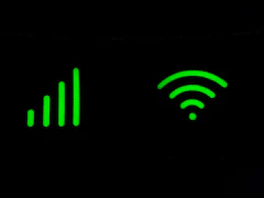green and black digital device