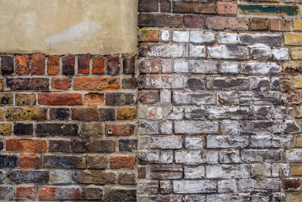 brown and black brick wall