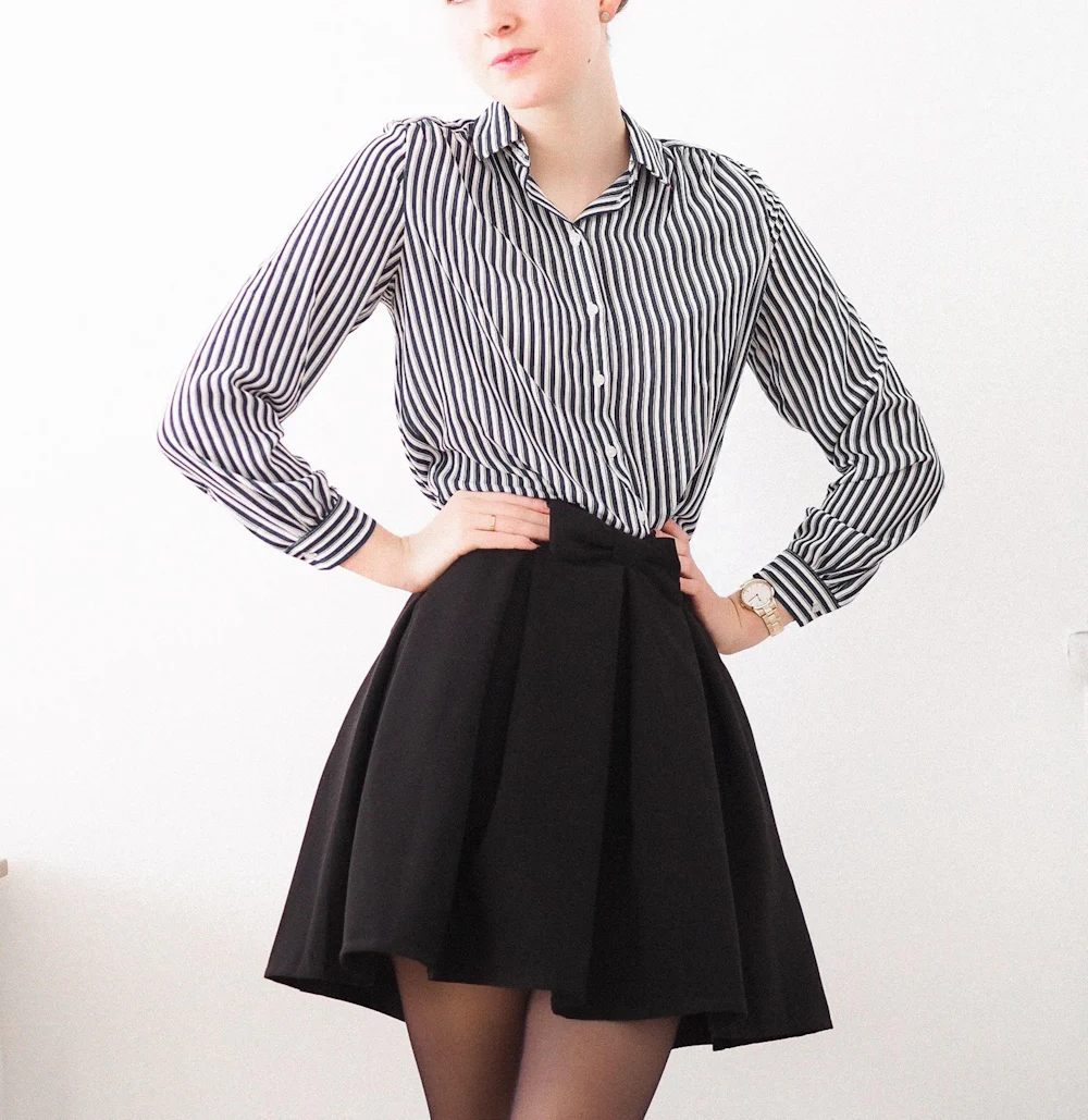Pleated Mini Skirt — Camel