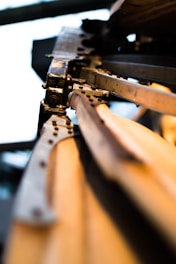 A detailed view of metal fabrication projects.