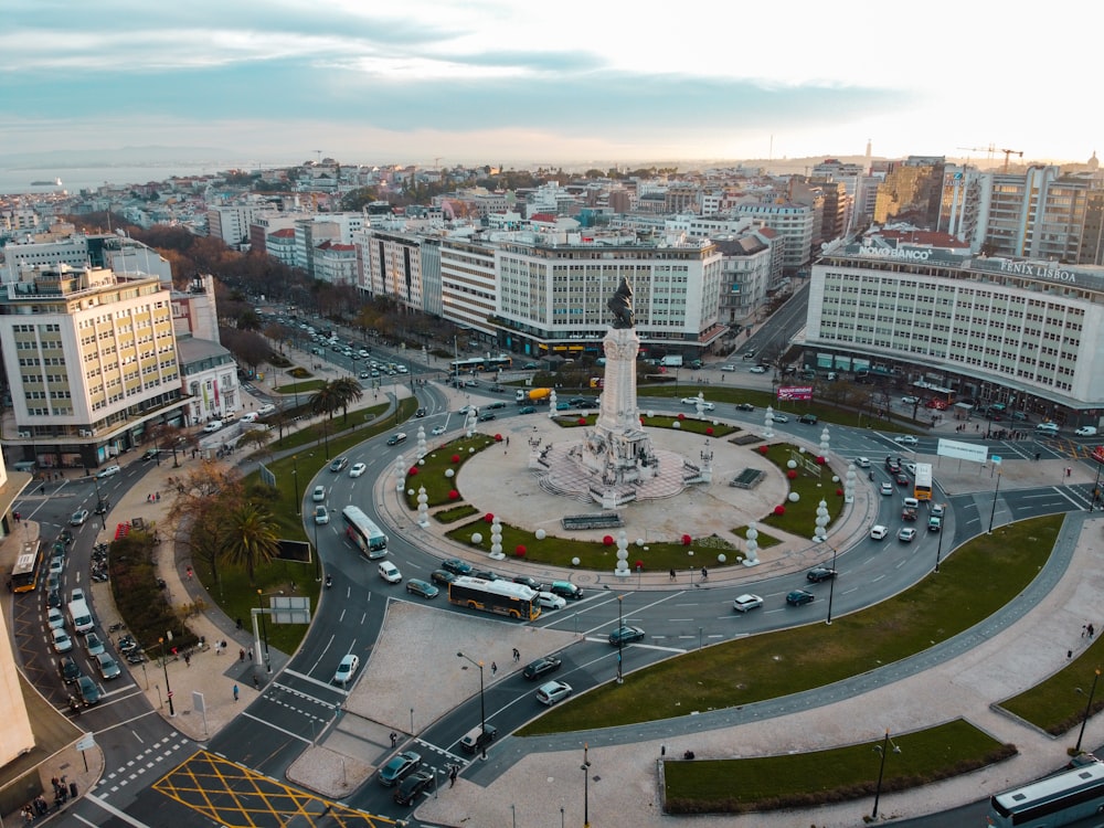 aerial view of city buildings during daytime