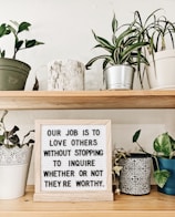 black and white quote board