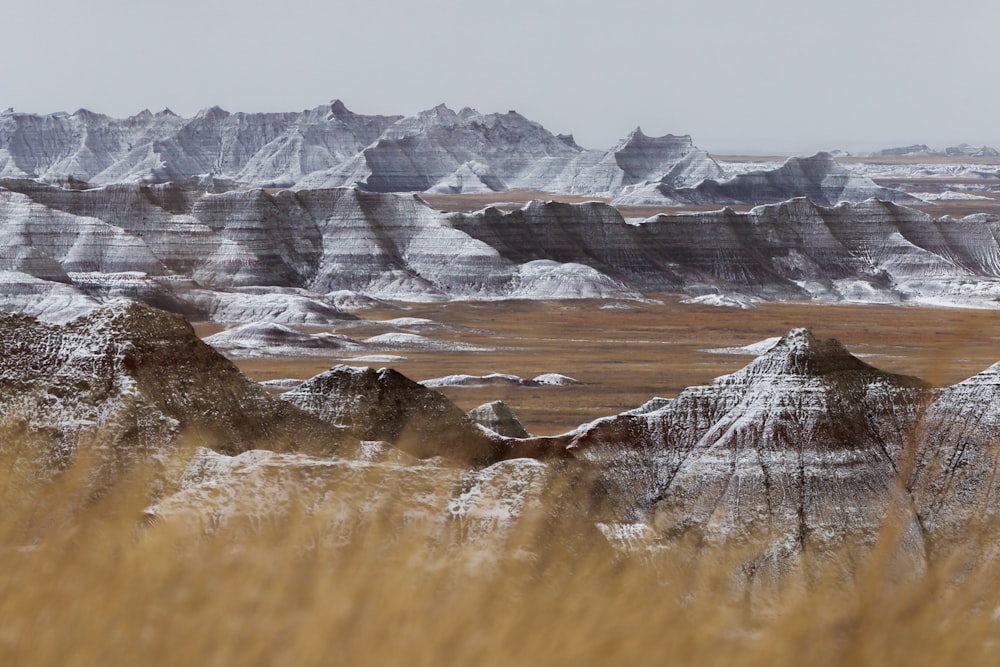 snow covered mountain during daytime