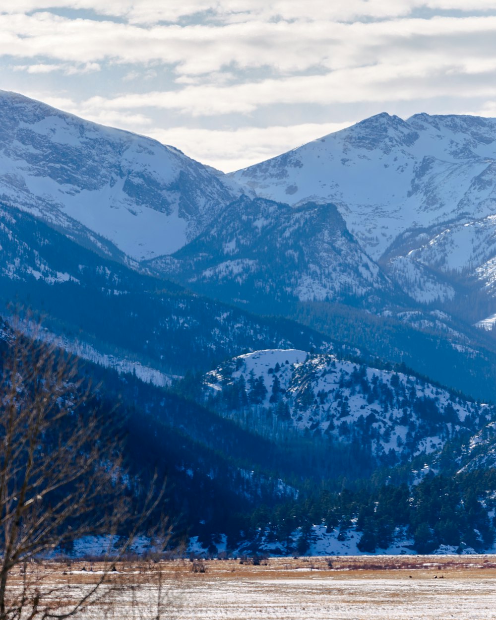 snow covered mountains during daytime