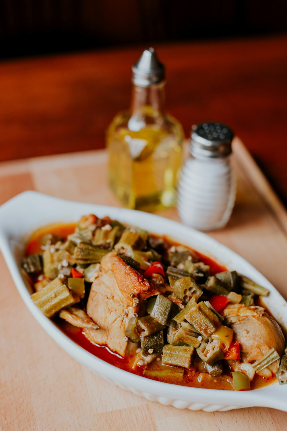 cooked food on white ceramic bowl