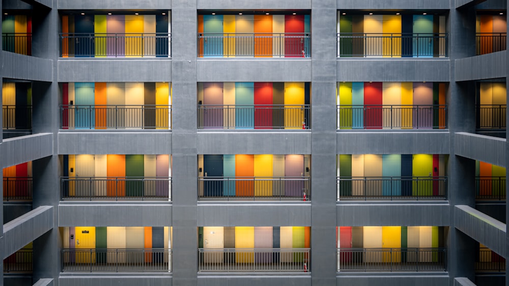 orange and gray concrete building