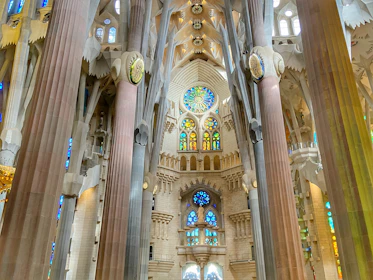 Inside the Sagrada Família in Barcelona