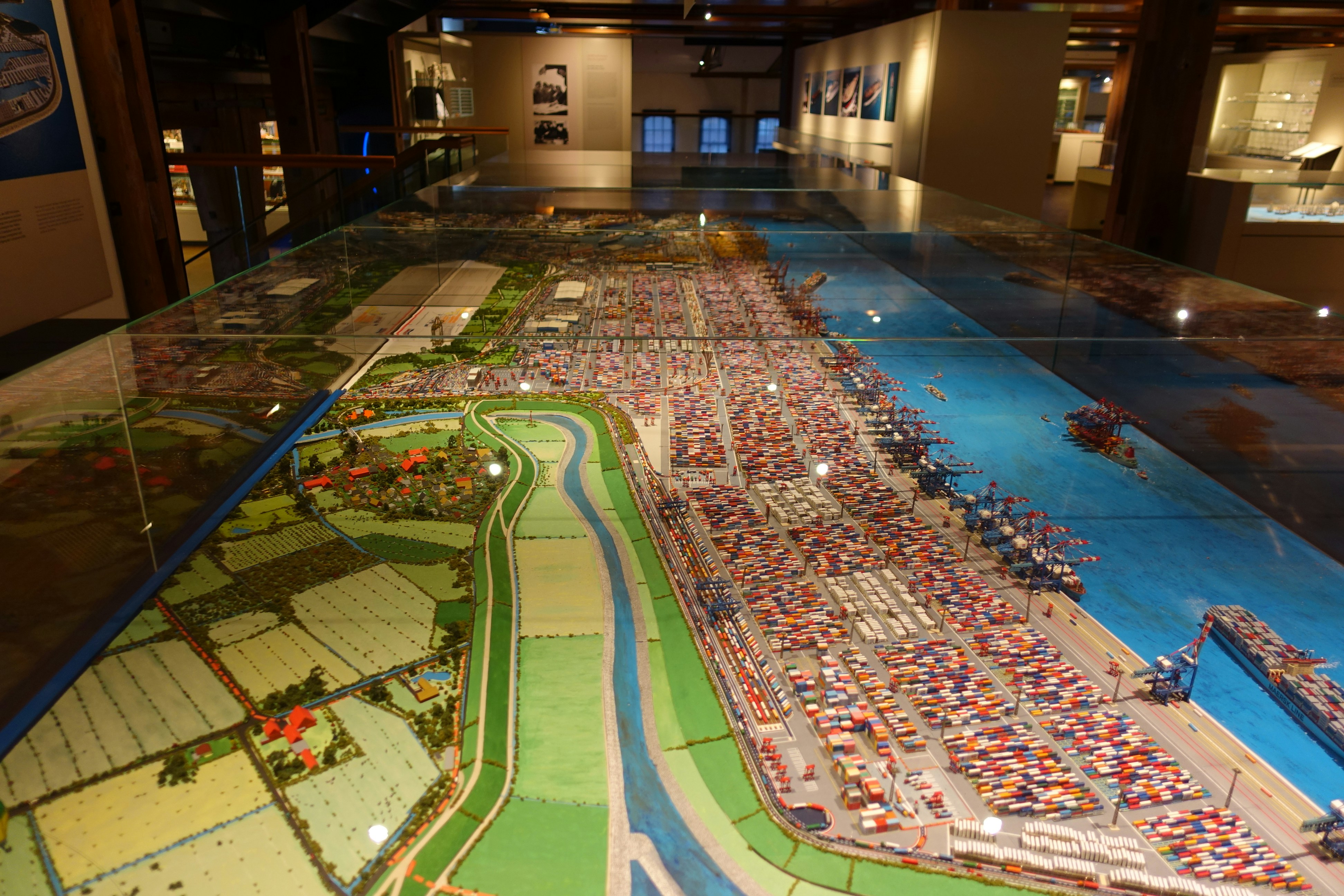 Port operations showing successful maritime logistics optimization project