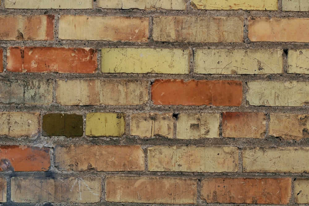 brown and gray brick wall