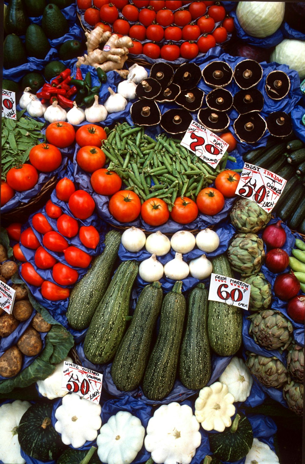 red tomatoes and green cucumber