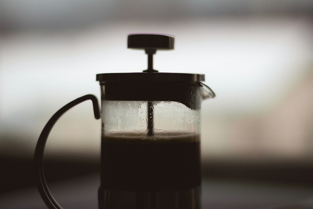 French press closeup