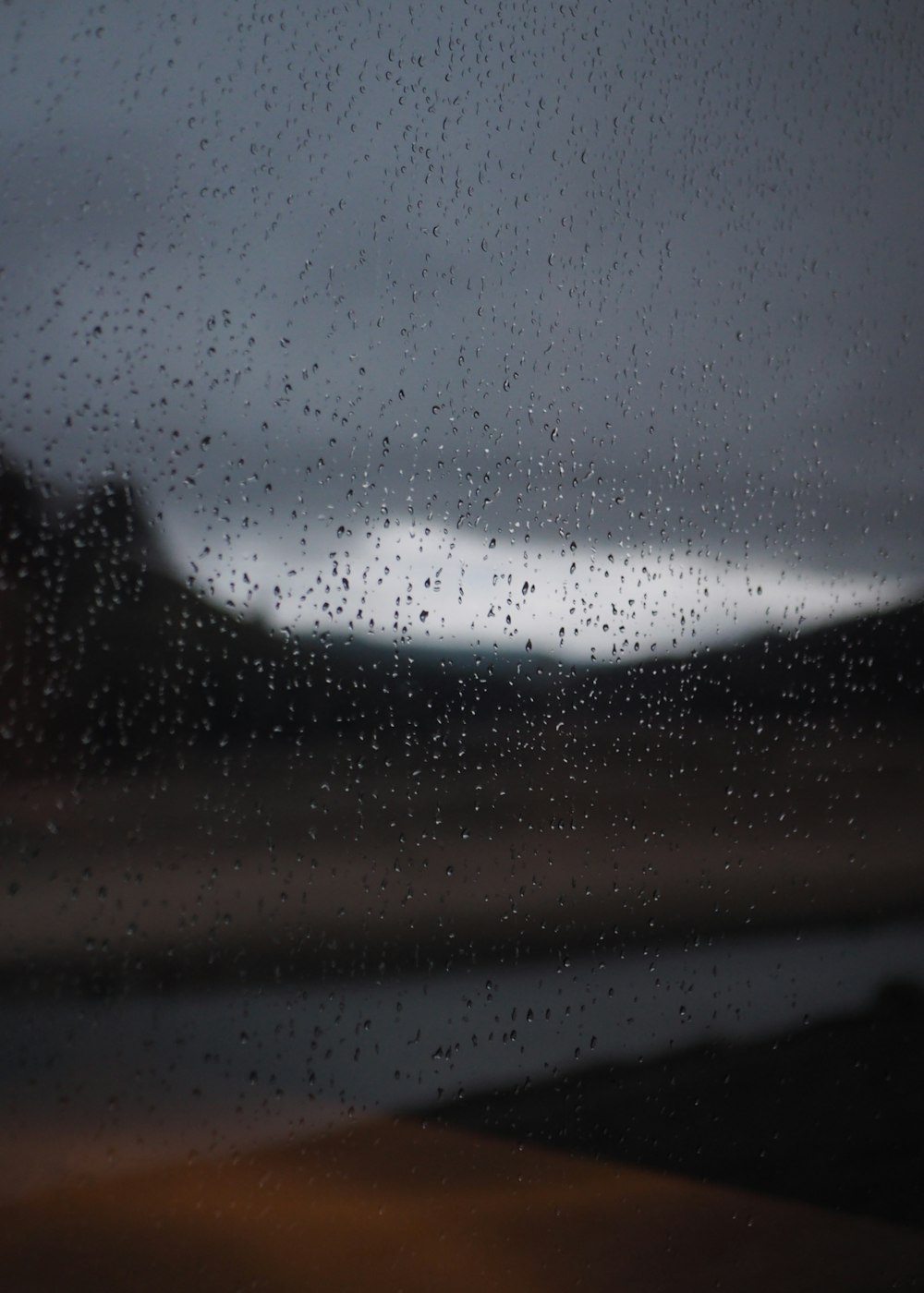 water droplets on clear glass