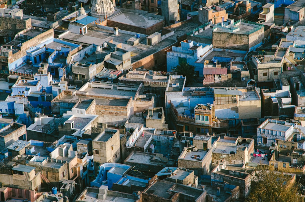 aerial view of city buildings during daytime