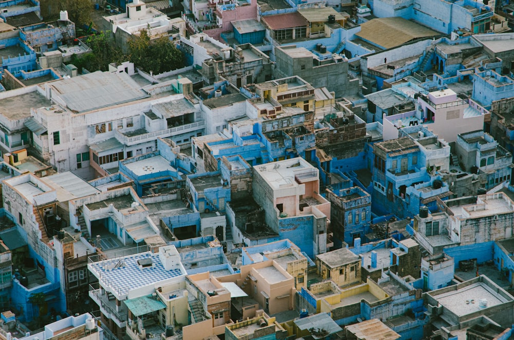 aerial view of city buildings during daytime