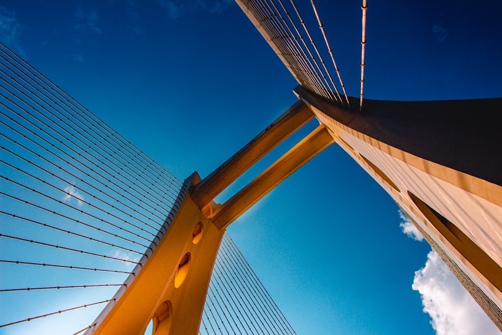 brown bridge under blue sky during daytime