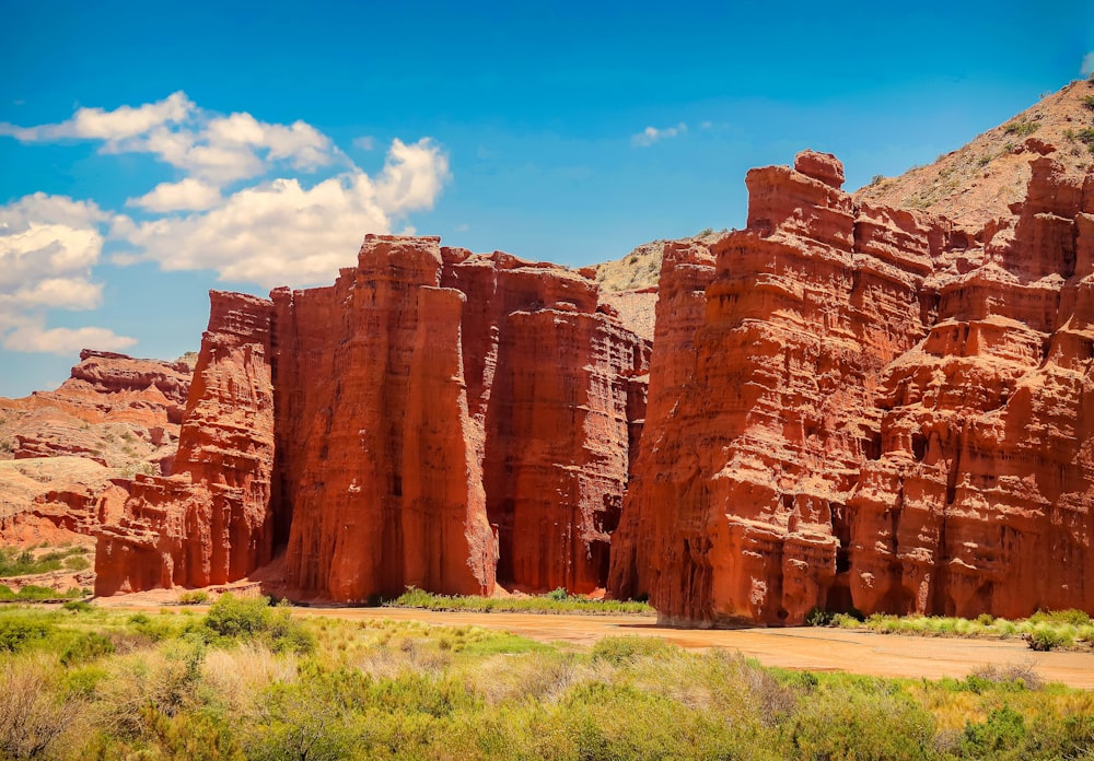 brown rock formation under blue sky during daytime