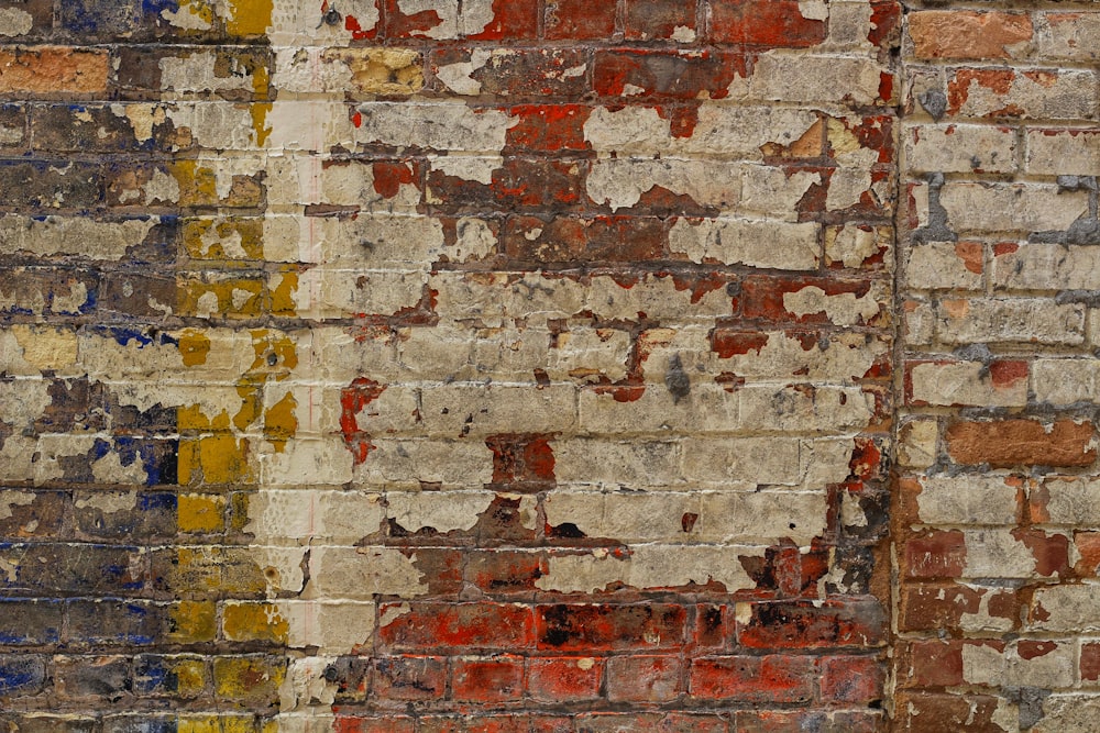 brown and white brick wall