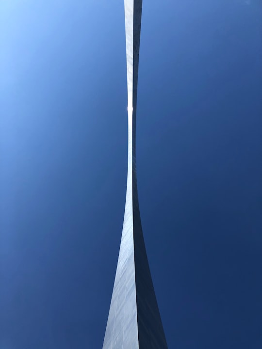 low angle photo of gray tower in The Gateway Arch United States