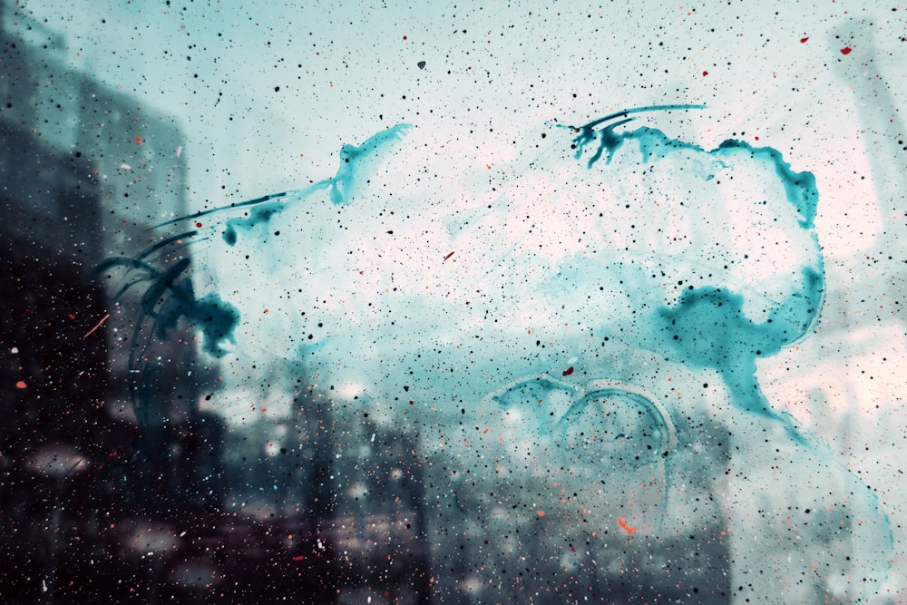 water droplets on glass window