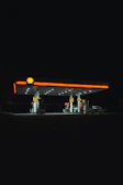 Nighttime view of a well-lit fuel station showcasing operational excellence.