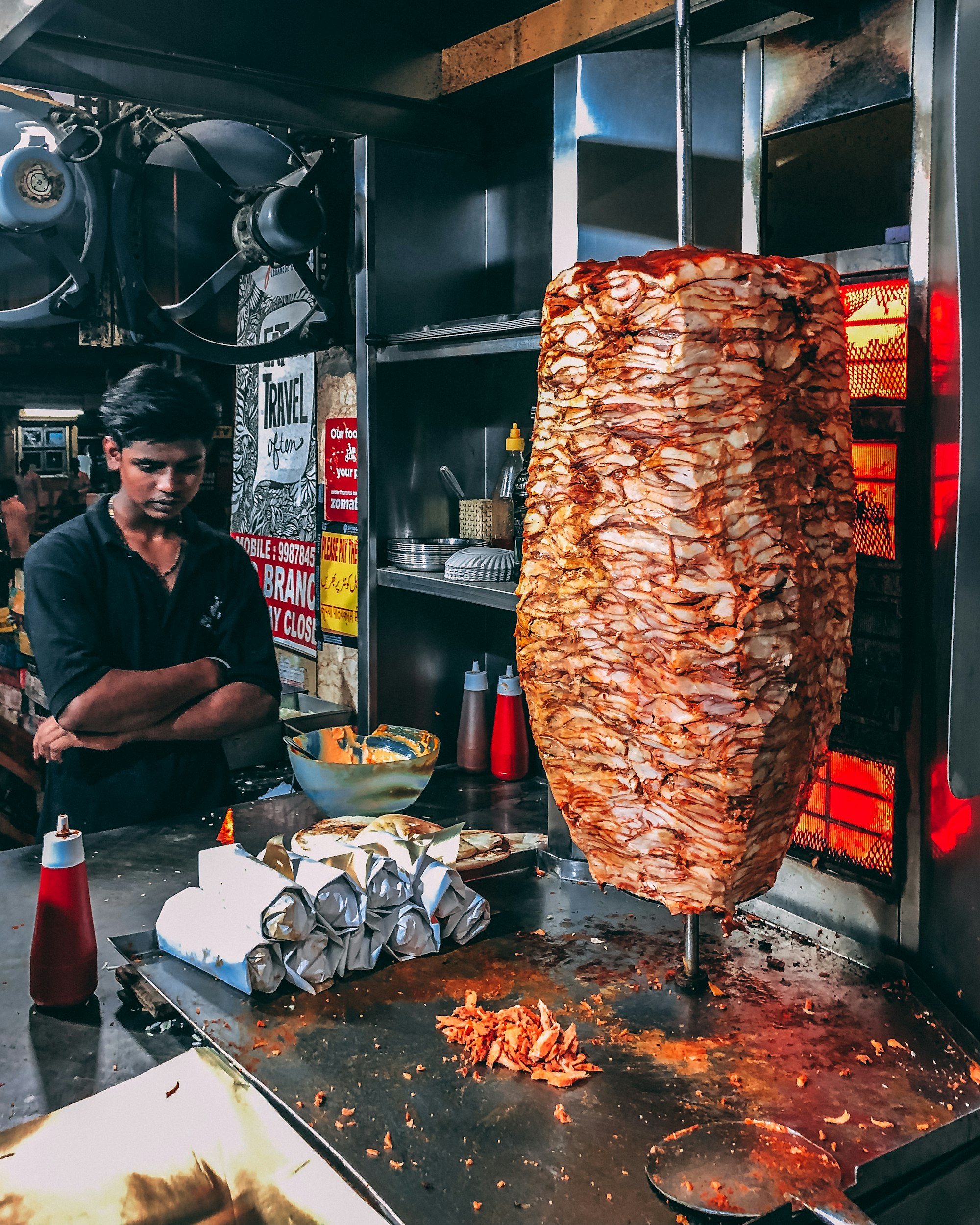 The famous Kings Shawarma Shop at Nagpada