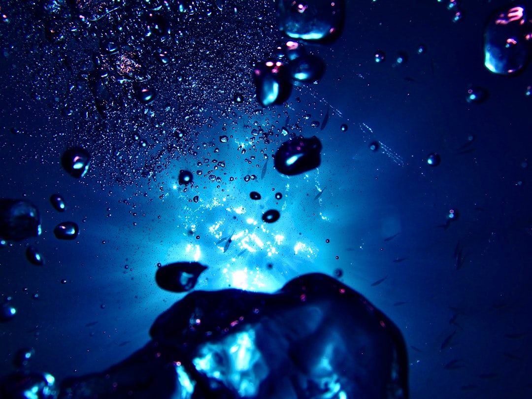 water droplets on glass panel