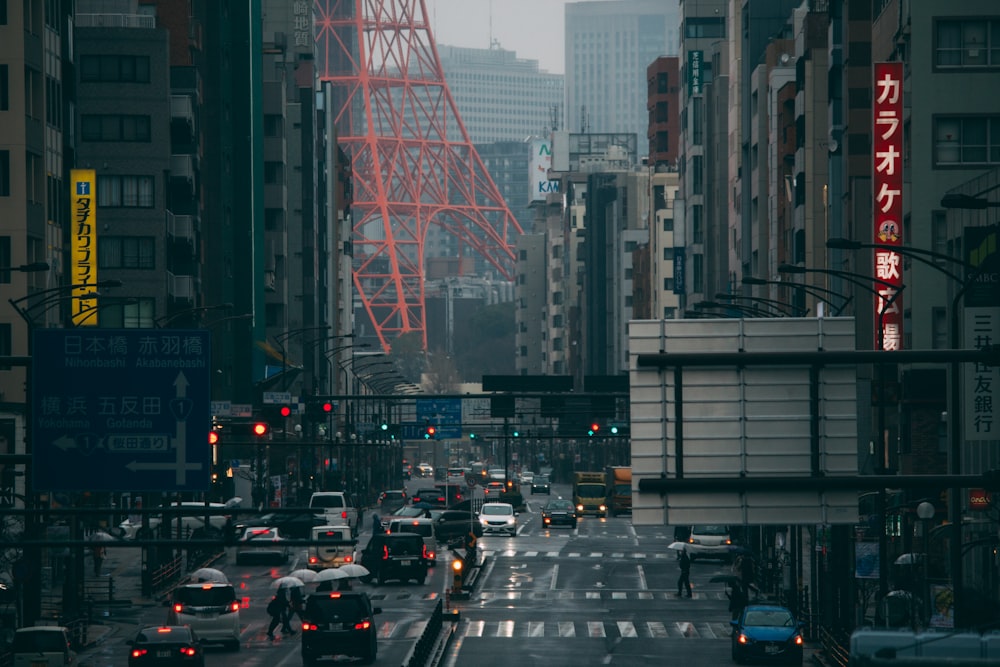 cars on road near buildings during daytime