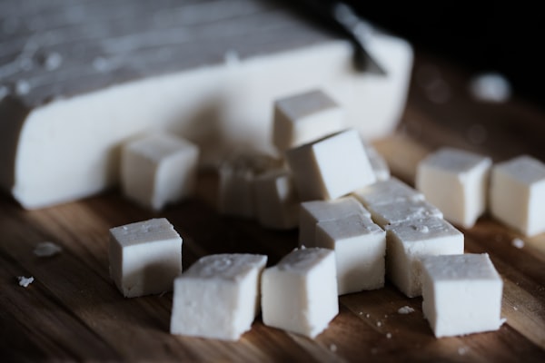 Zachte Tofu Blokjes met Sojasaus