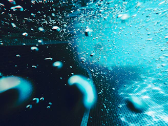 water droplets on glass panel