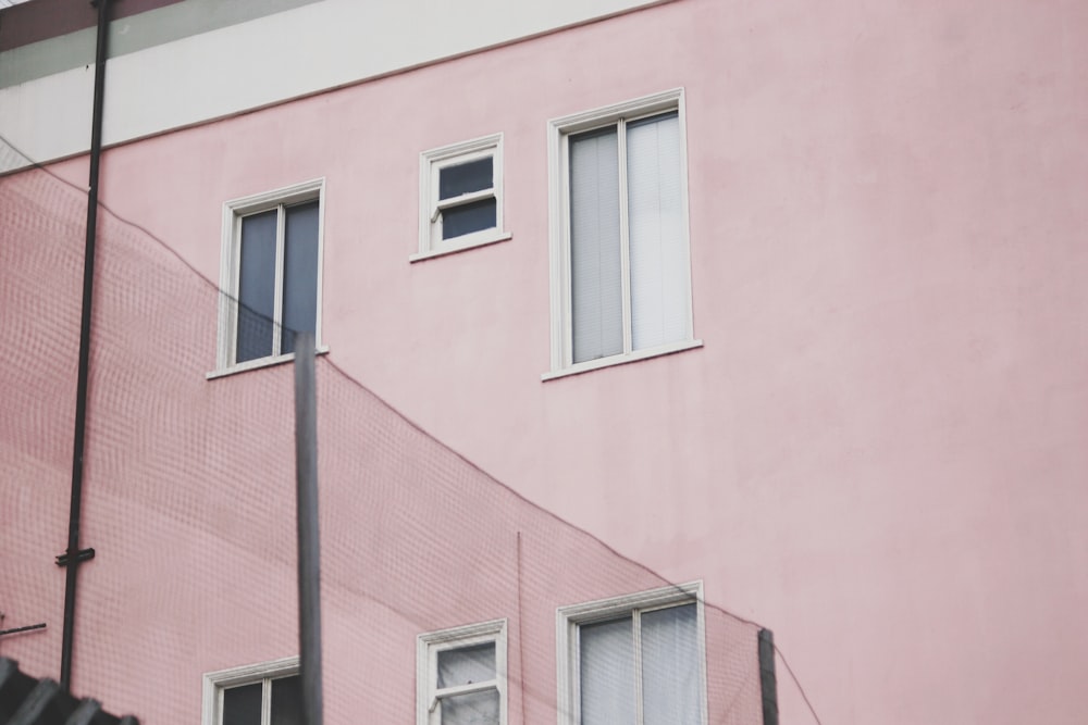 red and white concrete building