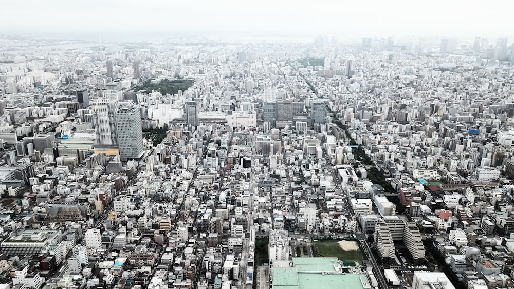 aerial view of city buildings during daytime