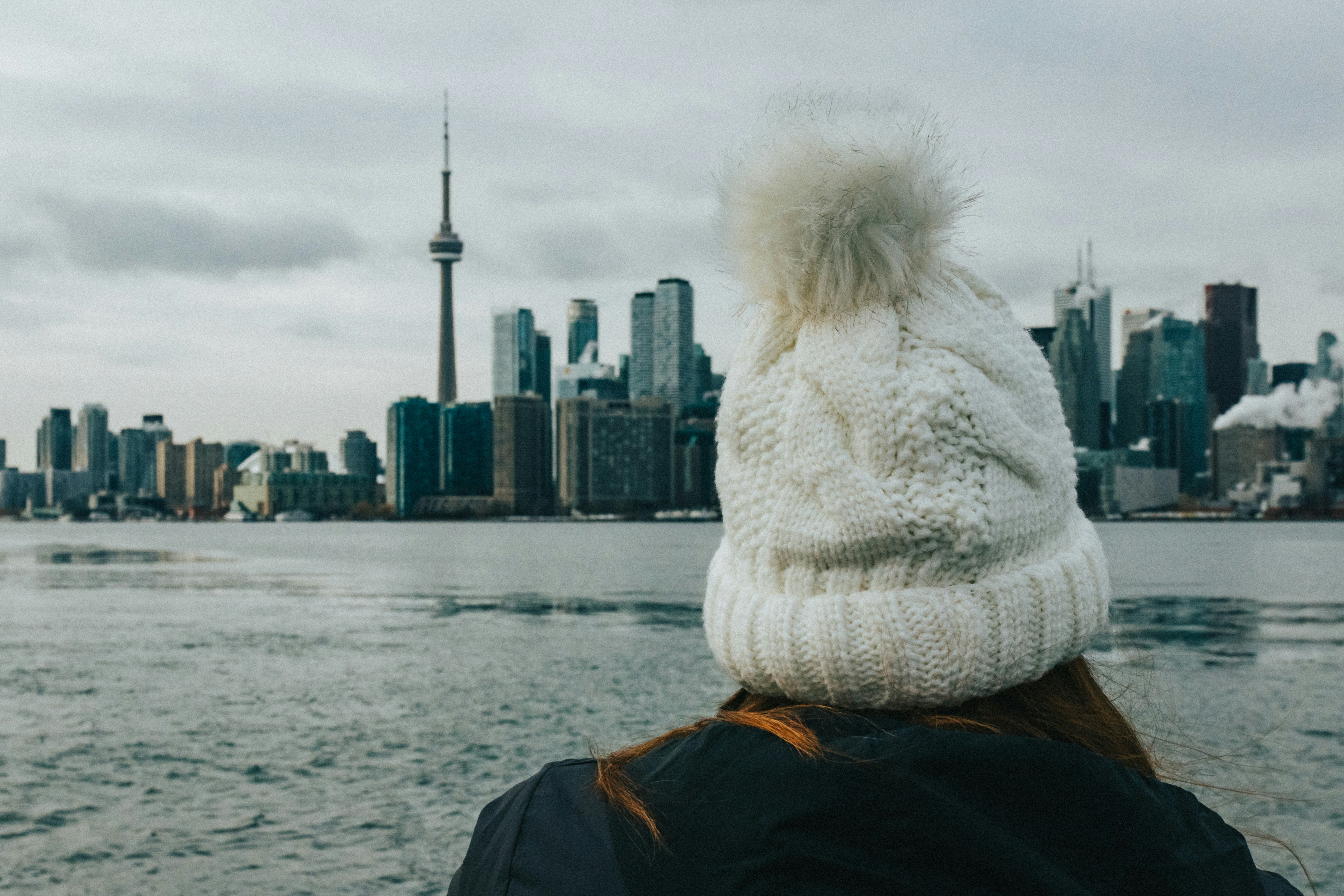 toronto skyline from wards island, toronto, ontario, canada