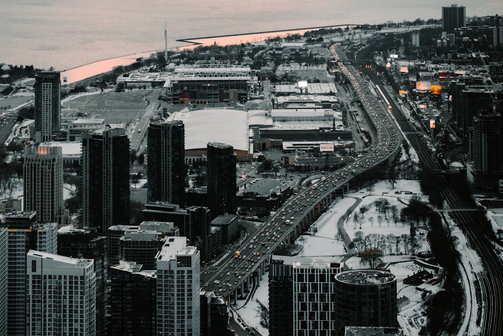 aerial view of city buildings during daytime