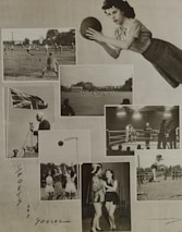 A dynamic collage of various Iraqi sports including football, basketball, and wrestling.