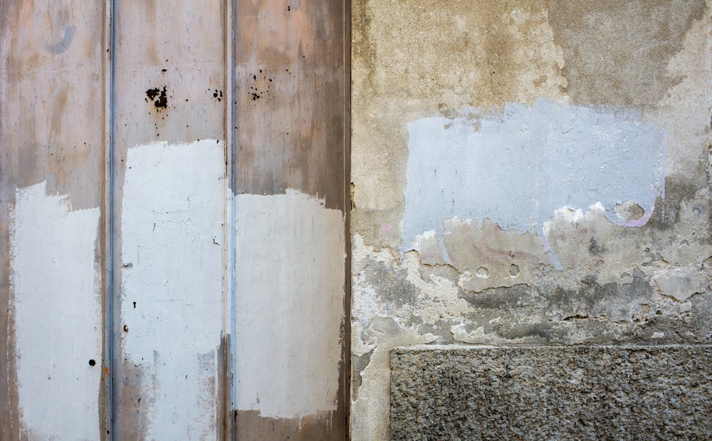 white and brown wooden door