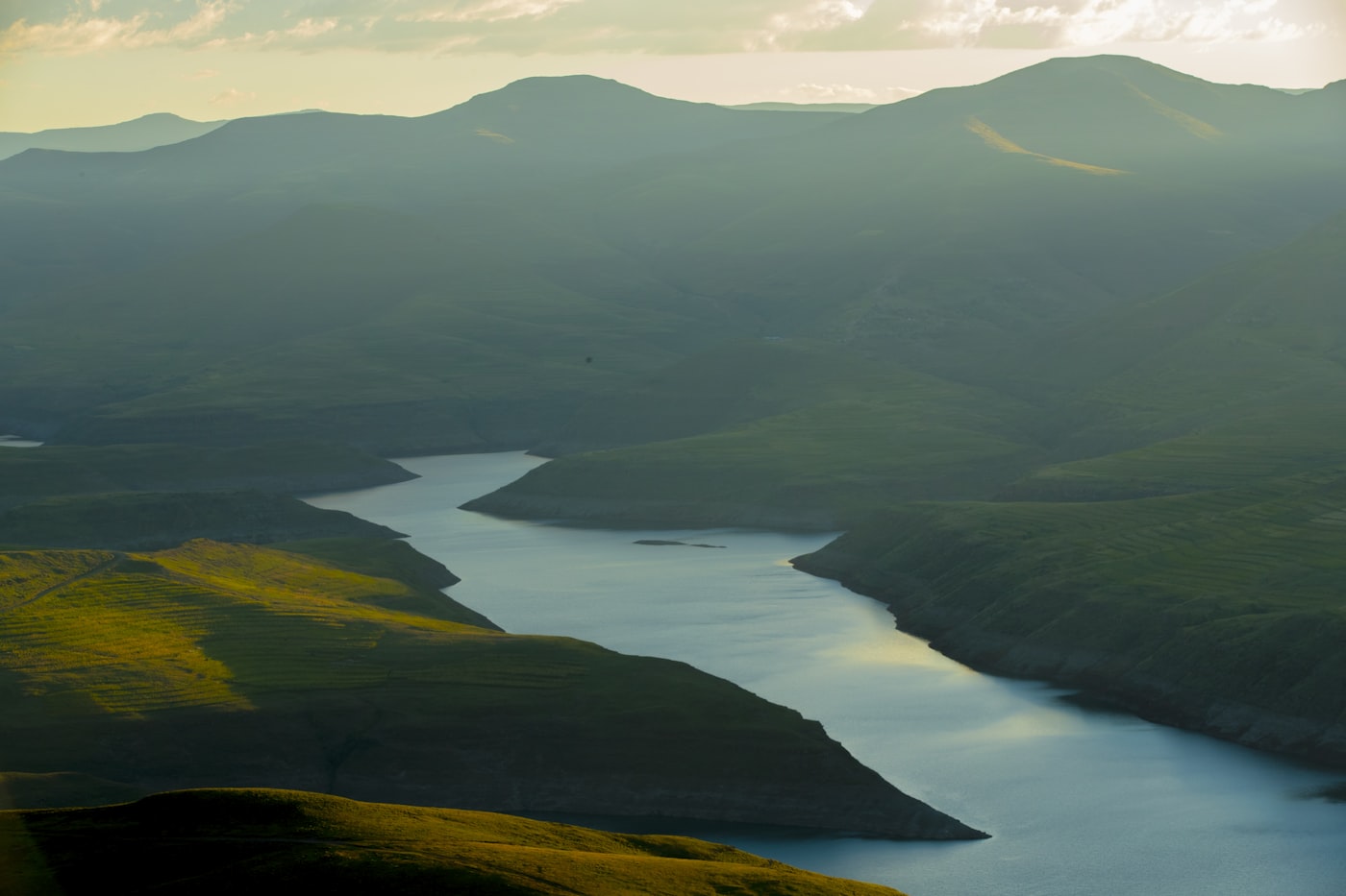 Landscape of Lesotho's Maloti Mountains
