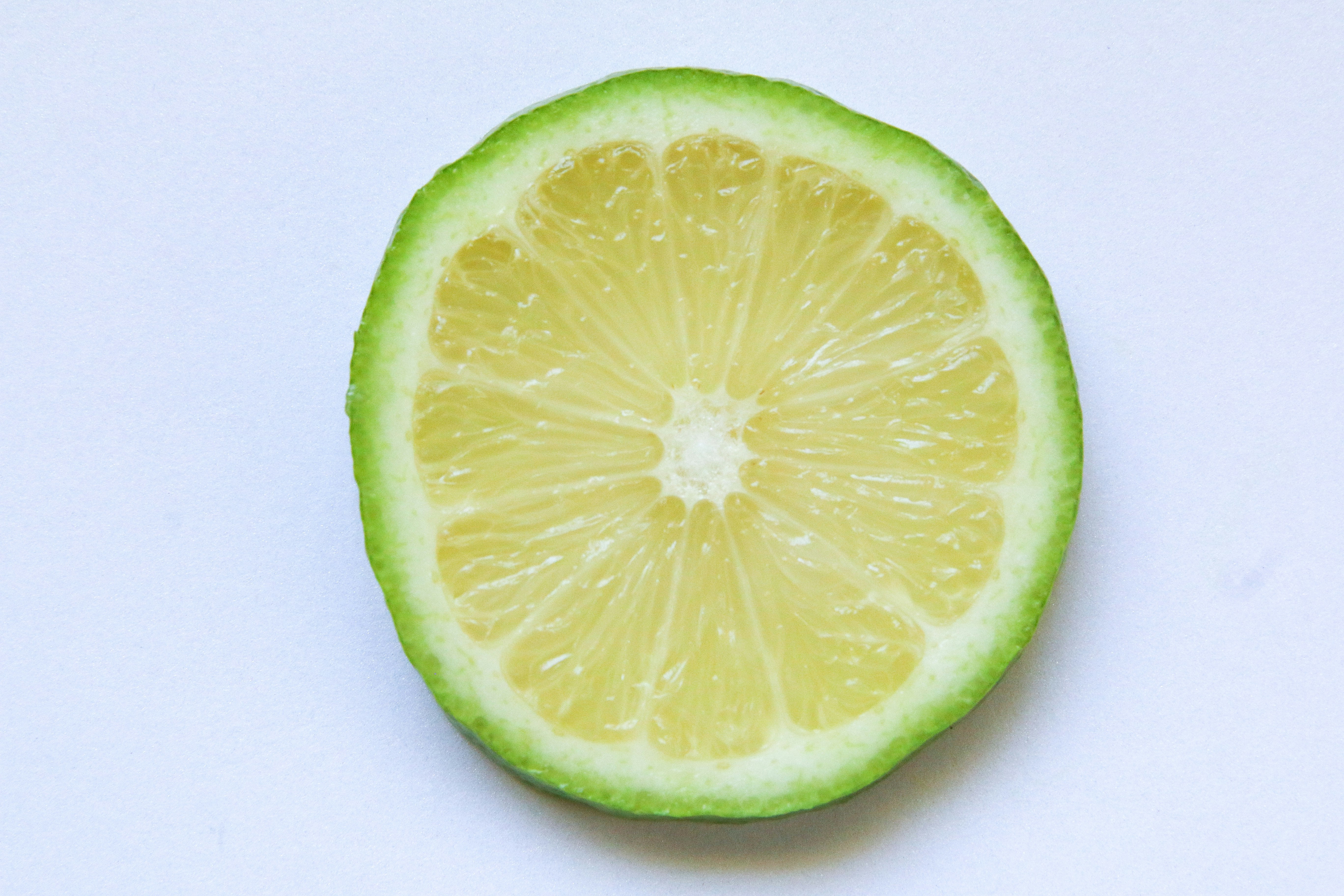 Fresh Mexican lime wheel representing natural organic ingredients
