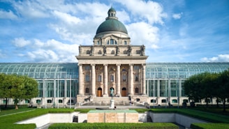 a large building with a dome on top of it