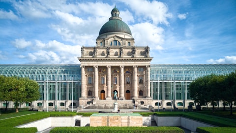 a large building with a dome on top of it