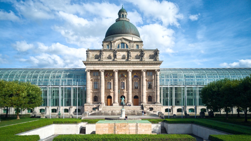 a large building with a dome on top of it