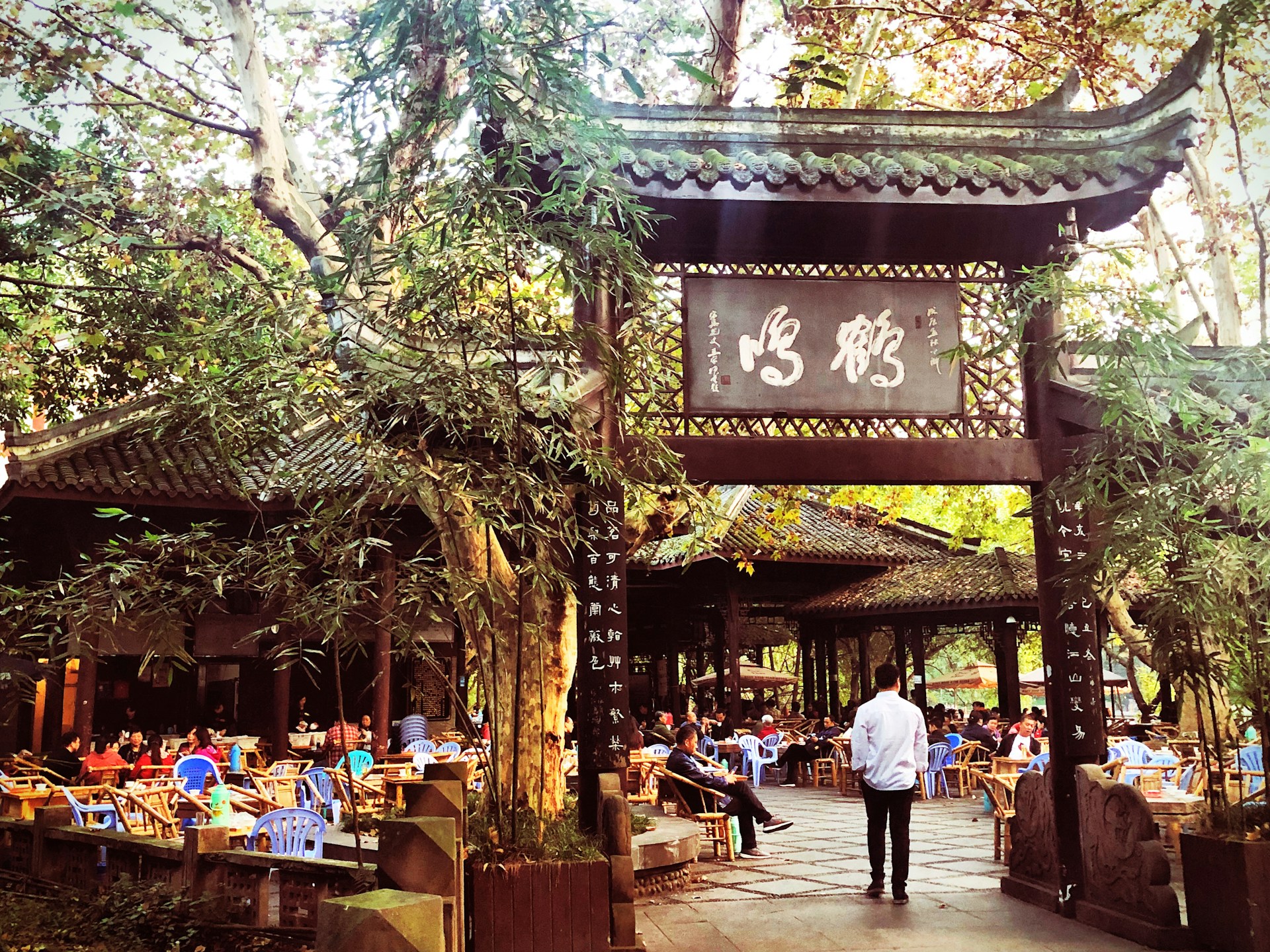 woman wearing yellow long-sleeved dress under white clouds and blue sky during daytime