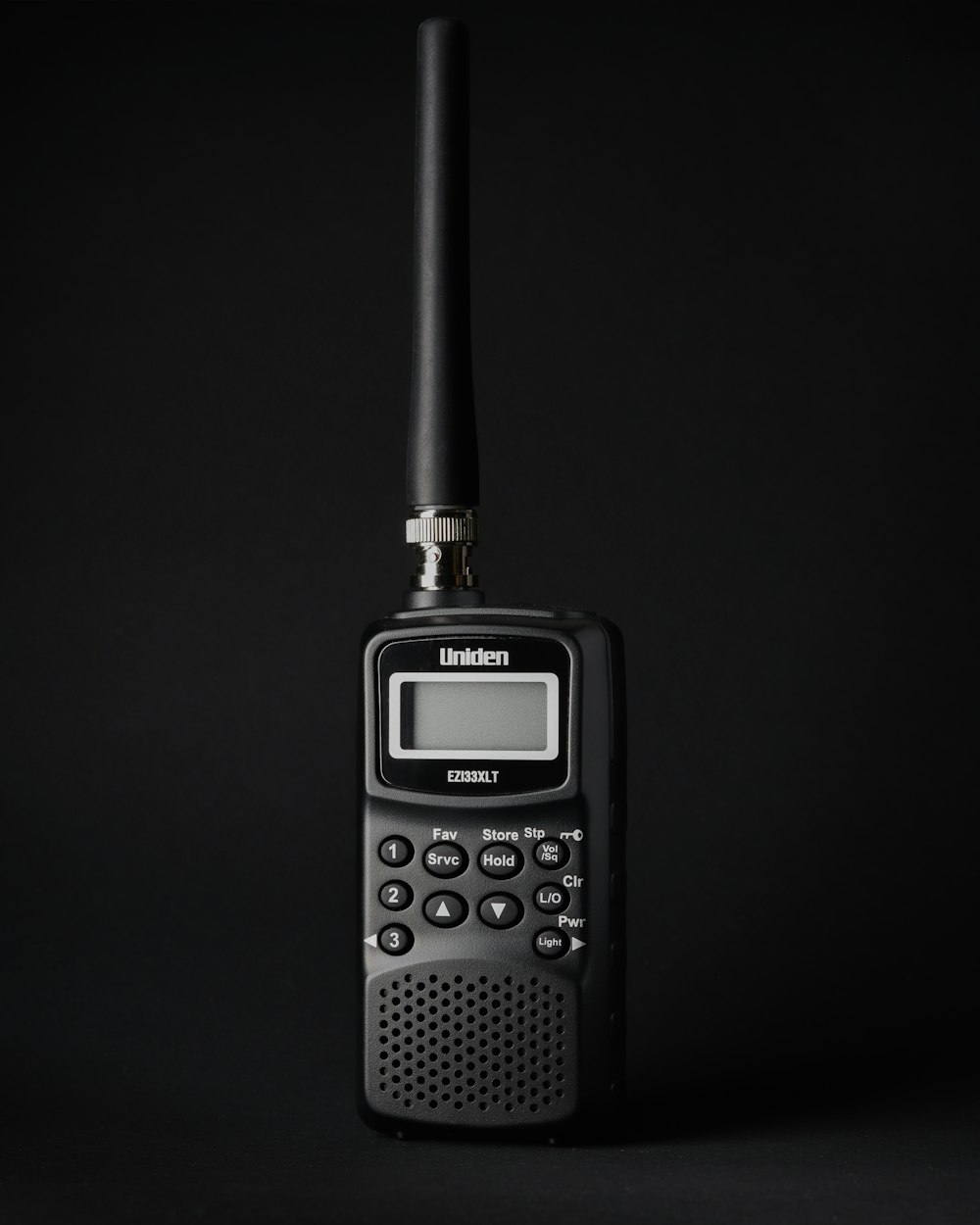 black and gray two way radio